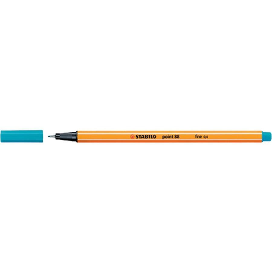 FINE PEN POINT 88 LIGHT CYAN BOX OF 10 STABILO 88/31 STABILO